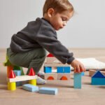 Colored Wooden Building Blocks - 46 Piece Set - Image 2