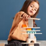 Colored Wooden Building Blocks - 85 Piece Set - Image 3