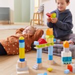 Colored Wooden Building Blocks - 85 Piece Set - Image 2
