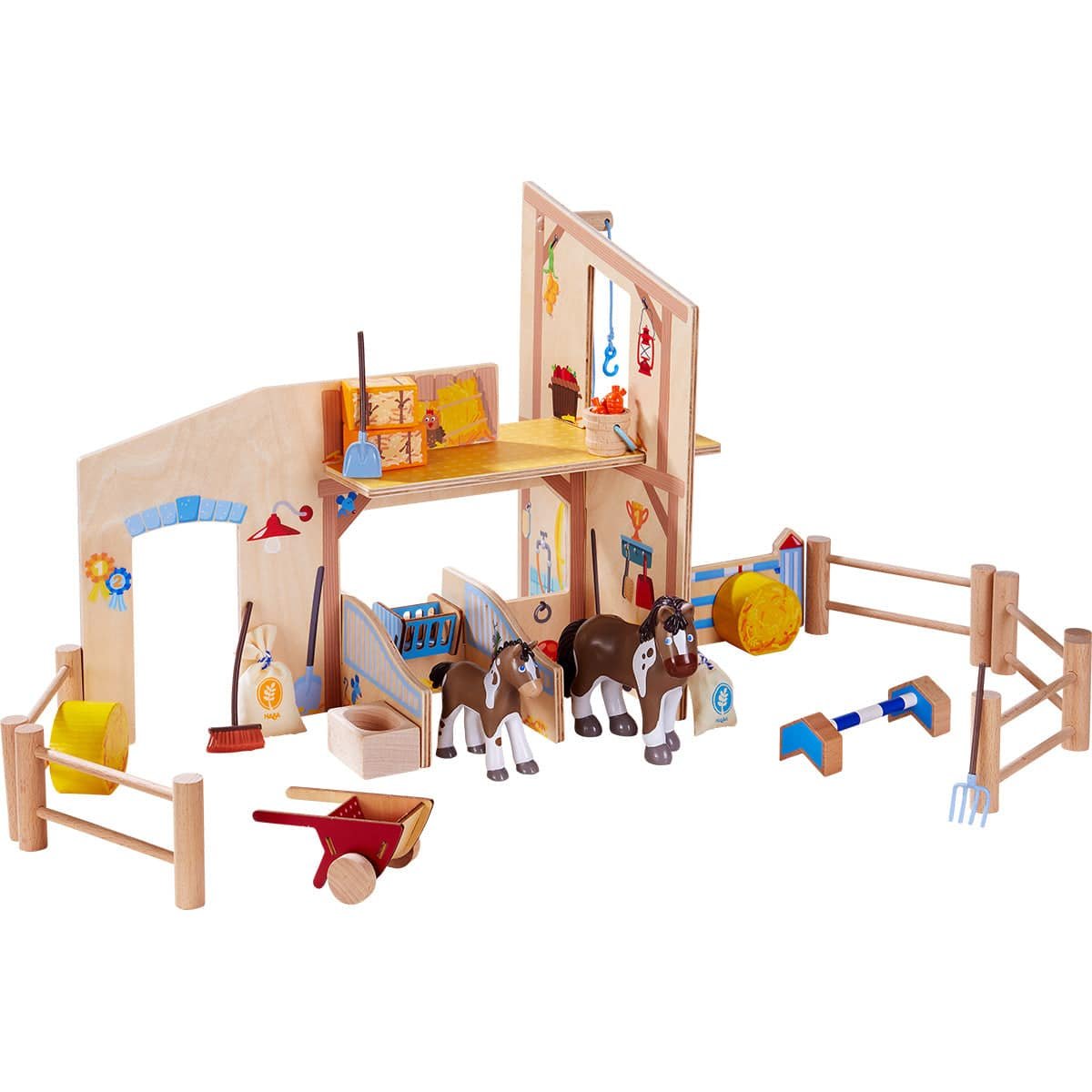 haba-little-friend-buildings-little-friends-happy-horse-riding-stable-28746275356770.jpg Little Friends Happy Horse Riding Stable - Image 1