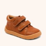 Brown Leather Toddler Shoes – Double Velcro High-Tops