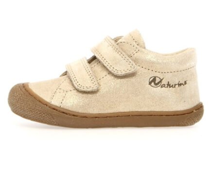 Beige Toddler Shoes – Double Velcro First Walkers