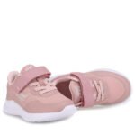 Emel Girls Pink Mesh Athletic Sneakers – Hook-and-Loop - Image 4